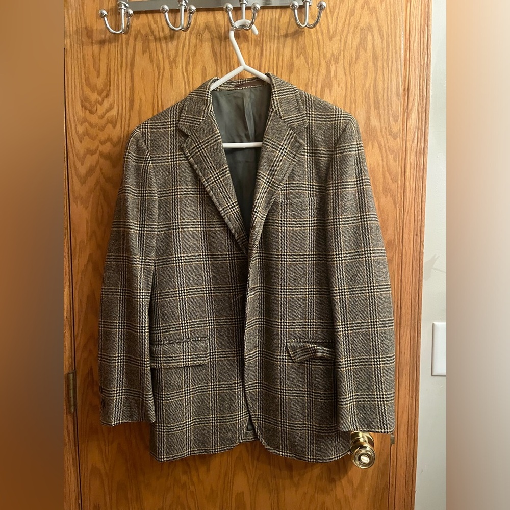 Stanley Blacker plaid blazer